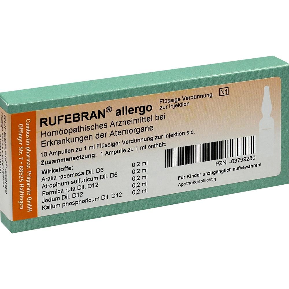RUFEBRAN allergo Ampullen 10 St Ampullen