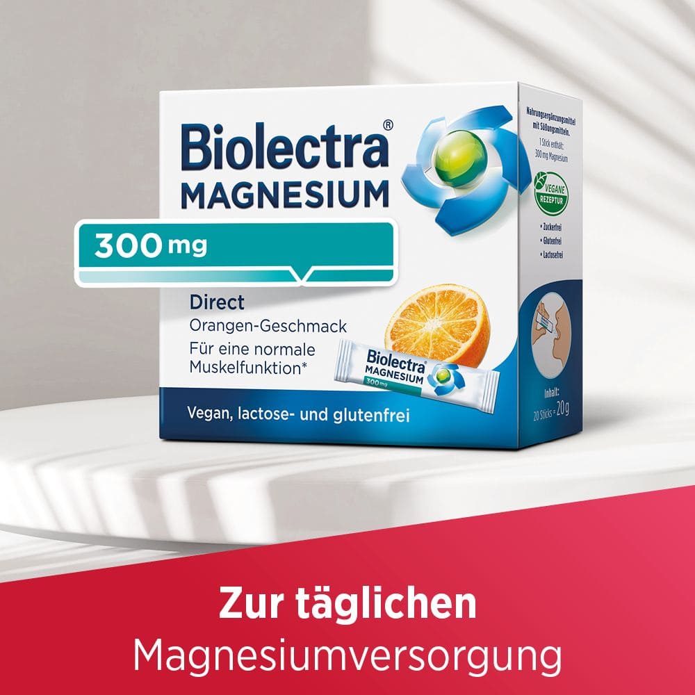 Biolectra MAGNESIUM 300mg Direct Orange 40 St Pellets