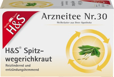 H&S Arzneitee Spitzwegerichkraut 20X1.5 g Filterbeutel