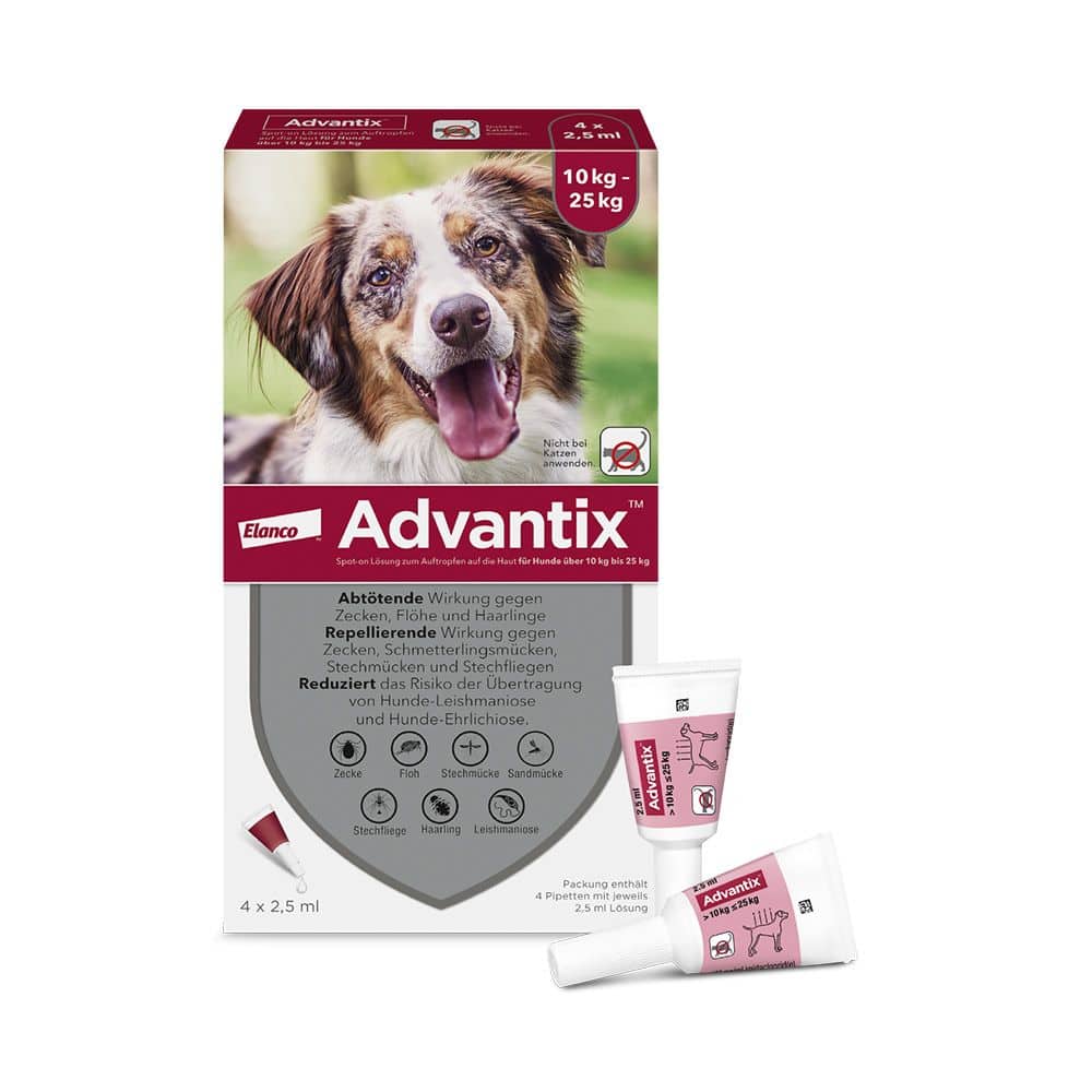 Advantix Spot on für Hunde 10-25kg 4 St Lösung
