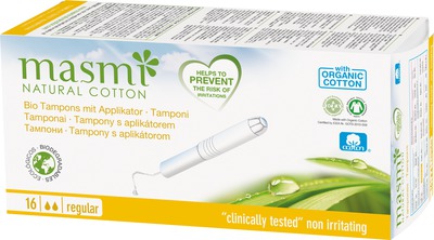 masmi Bio Tampons Classic mit Applikator  16 St Tampon