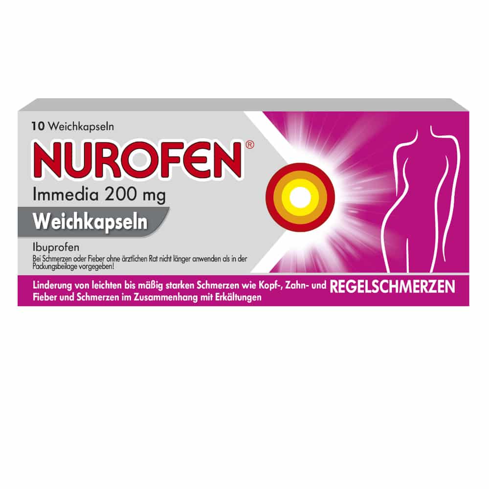 NUROFEN Immedia 200mg  10 St Weichkapseln