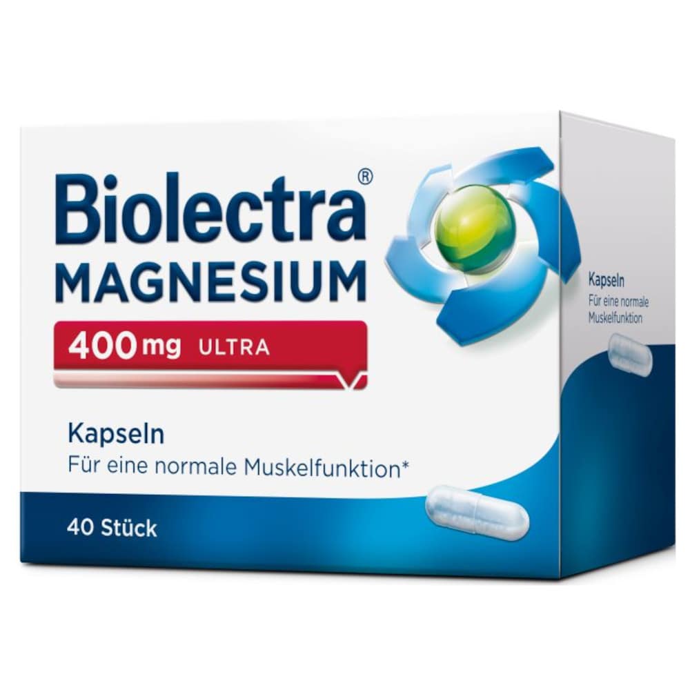 Biolectra MAGNESIUM 400mg ULTRA 40 St Kapseln