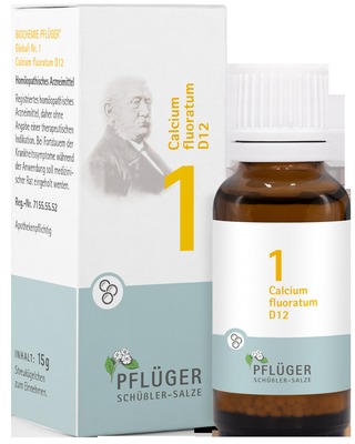 Schüßler-Salz Nr. 1 Calcium fluoratum D12 15 g Globuli