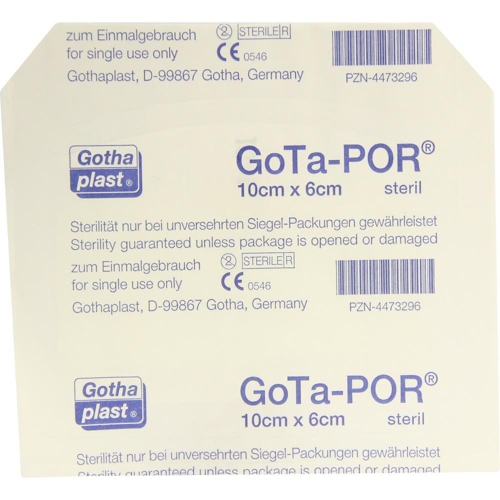 GOTA-POR Wundpflaster steril 60x100 mm 1 St Pflaster