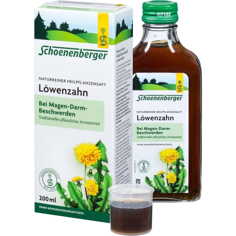 Schoenenberger Naturreiner Heilpflanzensaft Löwenzahn 200 ml Saft