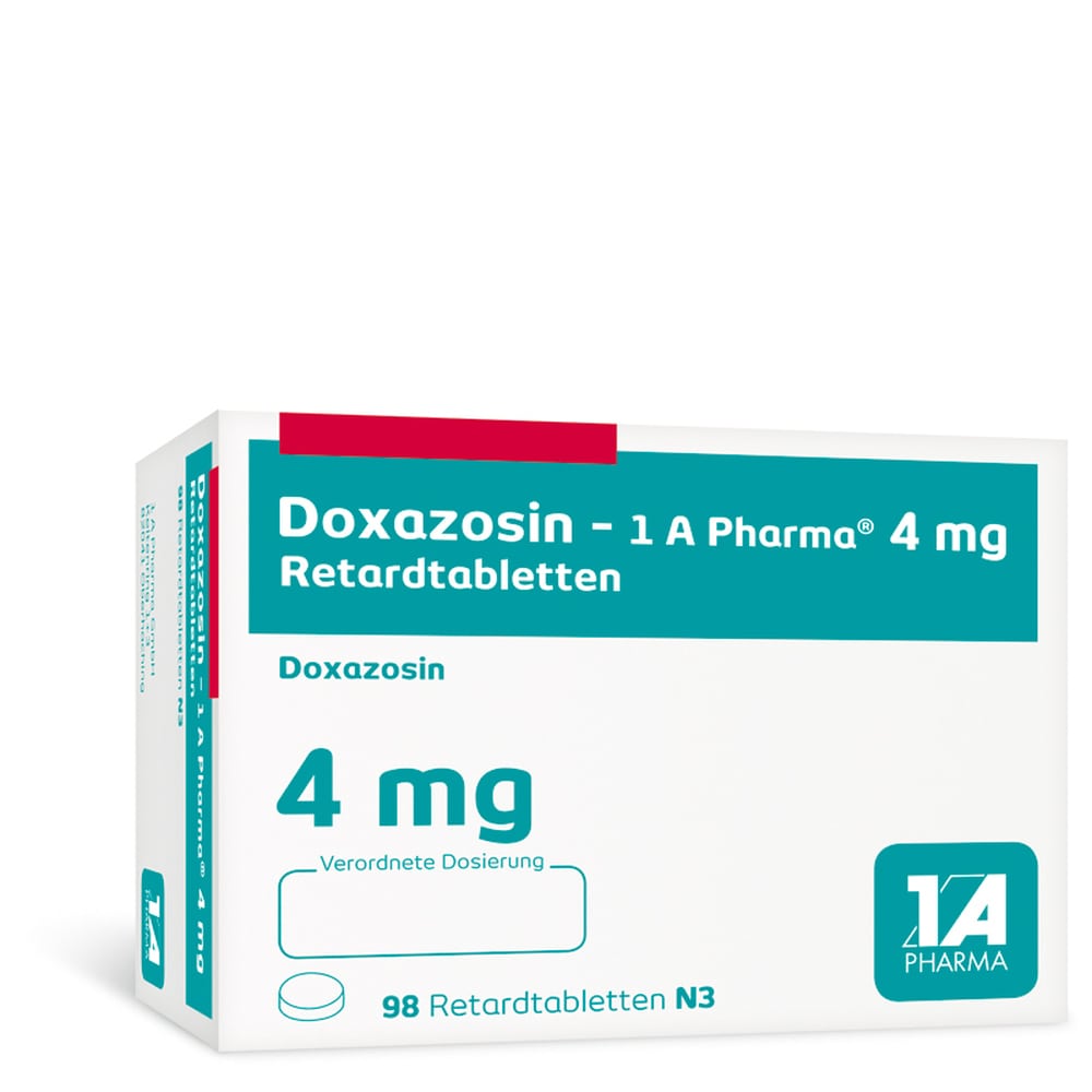 Doxazosin-1A Pharma 4mg 98 St Retard-Tabletten