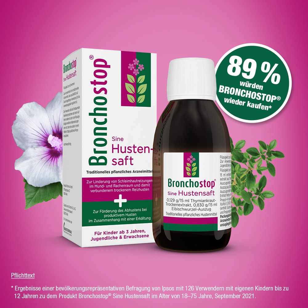 Bronchostop Sine Hustensaft 200 ml Flüssigkeit zum Einnehmen