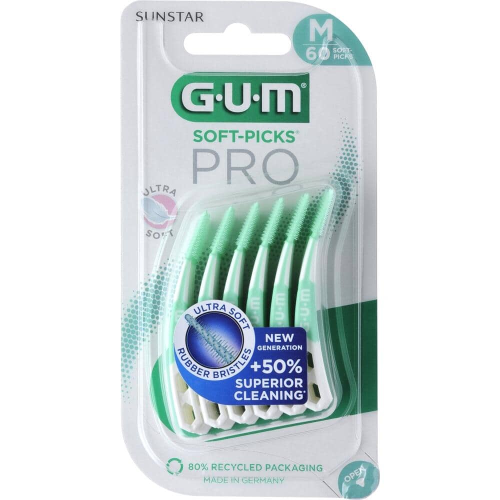 GUM SOFT-PICKS PRO Interdentalbüsten Medium 60 St Zahnbürste