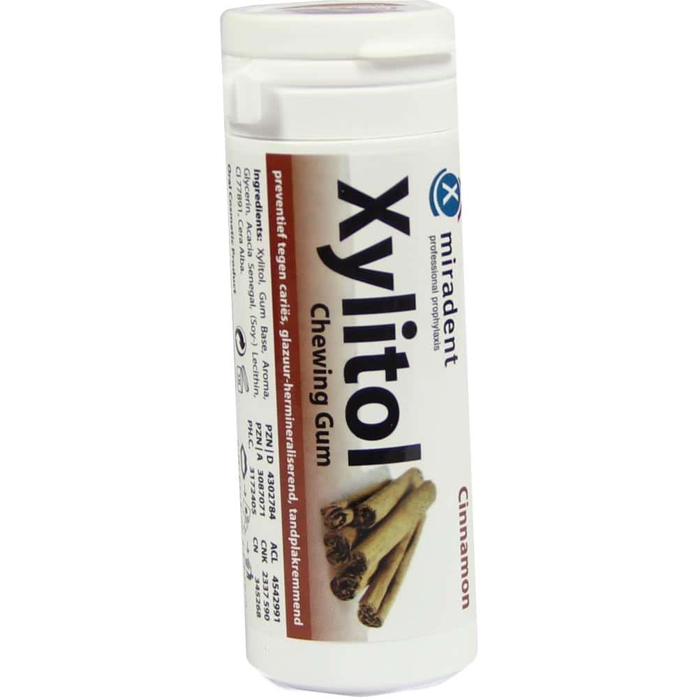 miradent Xylitol Chewing Gum Zimt 30 St Kaugummi