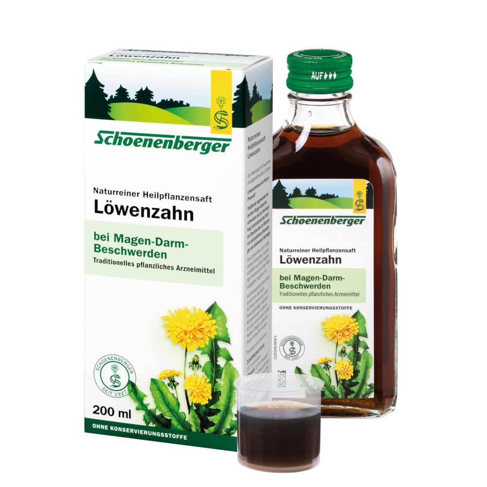 Schoenenberger Naturreiner Heilpflanzensaft Löwenzahn 200 ml Saft