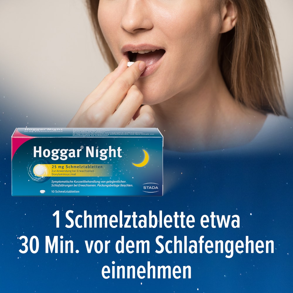 Hoggar Night 25mg 10 St Schmelztabletten