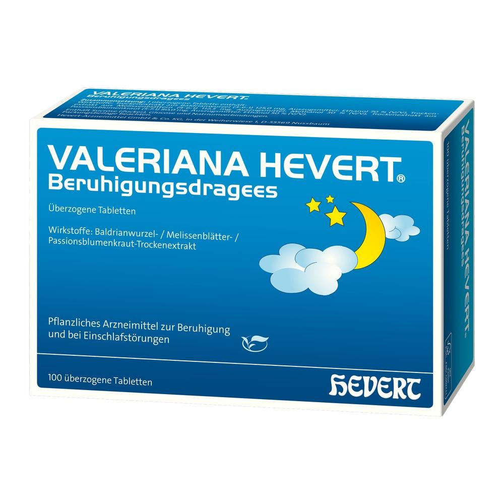 VALERIANA HEVERT Beruhigungsdragees 100 St Überzogene Tabletten