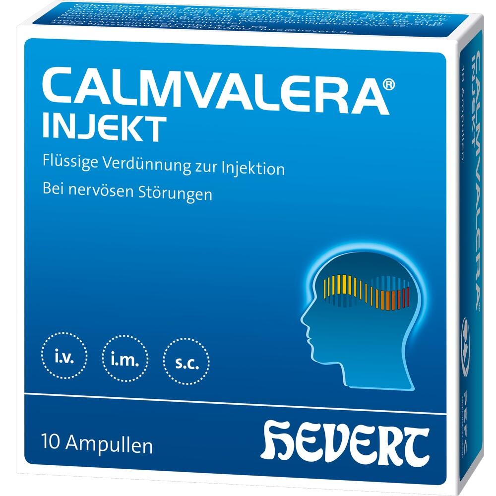 CALMVALERA INJEKT HEVERT  - Bei nervöser Unruhe und Schlafstörungen 10 St Ampullen