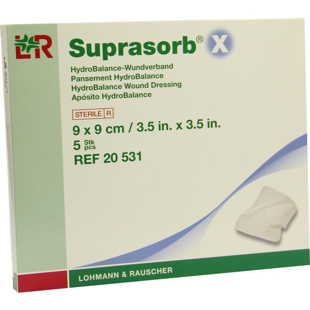 SUPRASORB X HydroBalance Wundverb.9x9 cm 5 St Verband