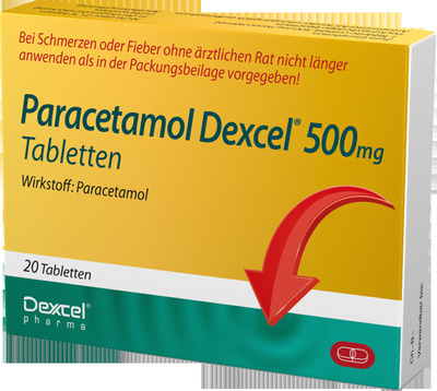 Paracetamol Dexcel 500mg 20 St Tabletten