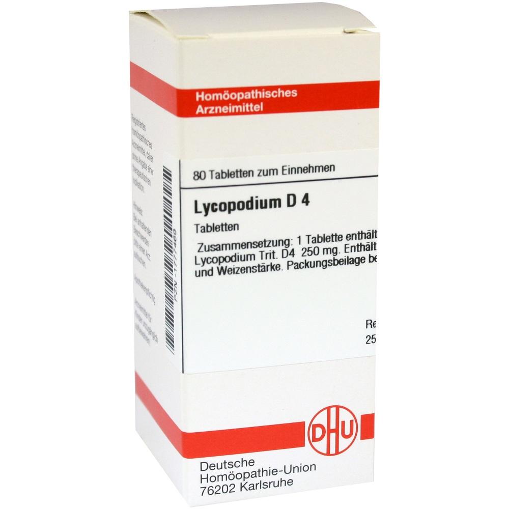 LYCOPODIUM D 4 Tabletten 80 St Tabletten