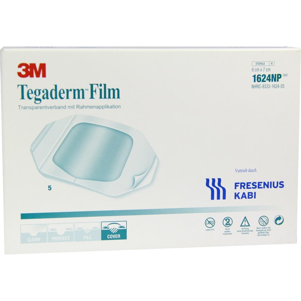 TEGADERM Film 6x7 cm 1624NP 5 St Pflaster