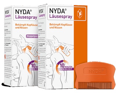 NYDA Läusespray gegen Kopfläuse & Nissen 2x50ml 2X50 ml Pumplösung
