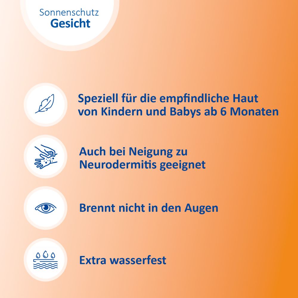 Ladival Empfindliche Kinderhaut Sonnenschutz-Creme Gesicht für Kids LSF 50+ 50 ml Creme