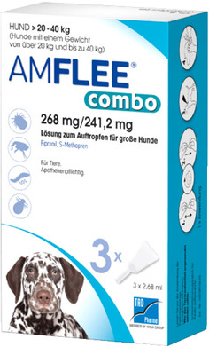 AMFLEE combo Hunde 20-40kg 3 St Lösung