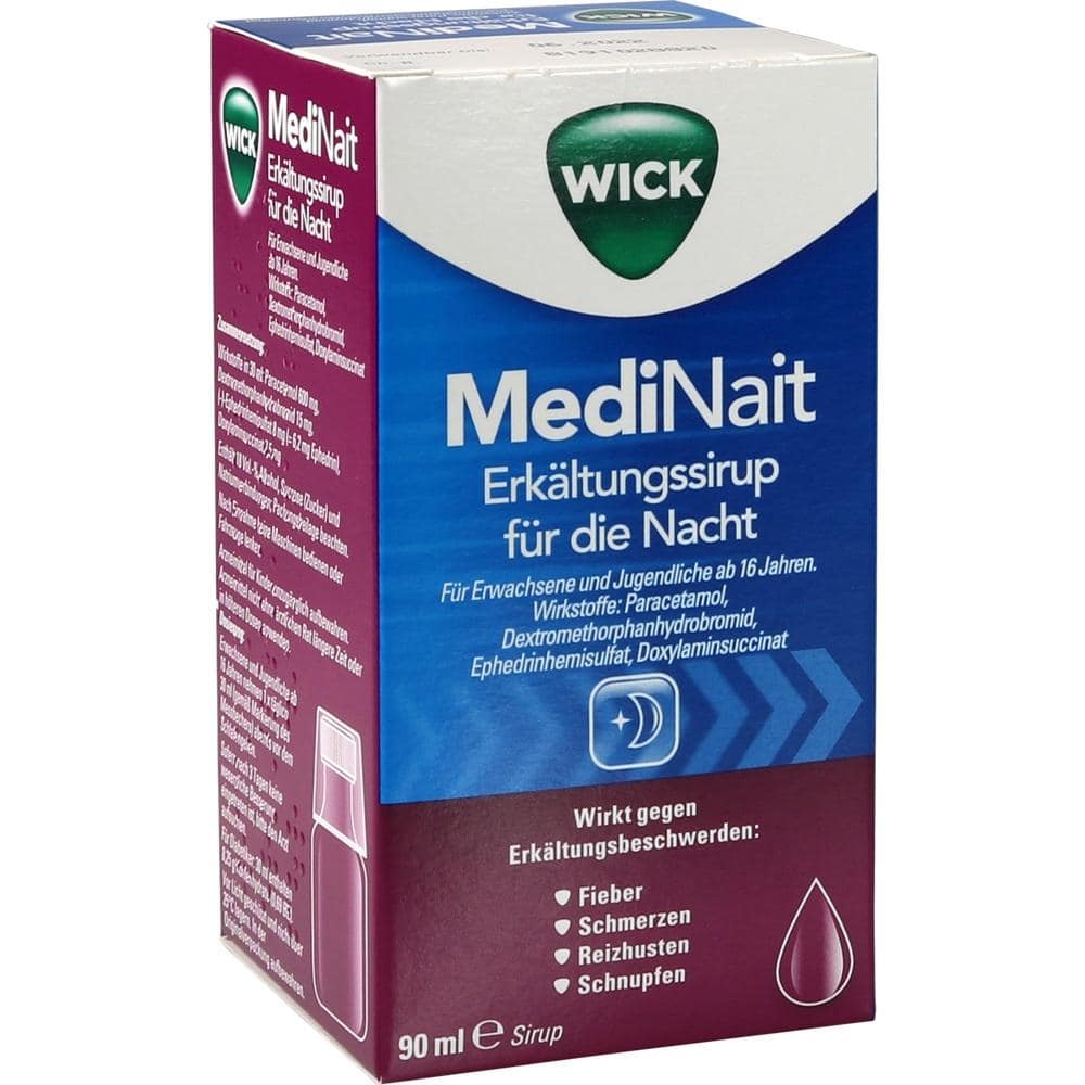 WICK MediNait Erkältungssirup für die Nacht 90 ml Sirup