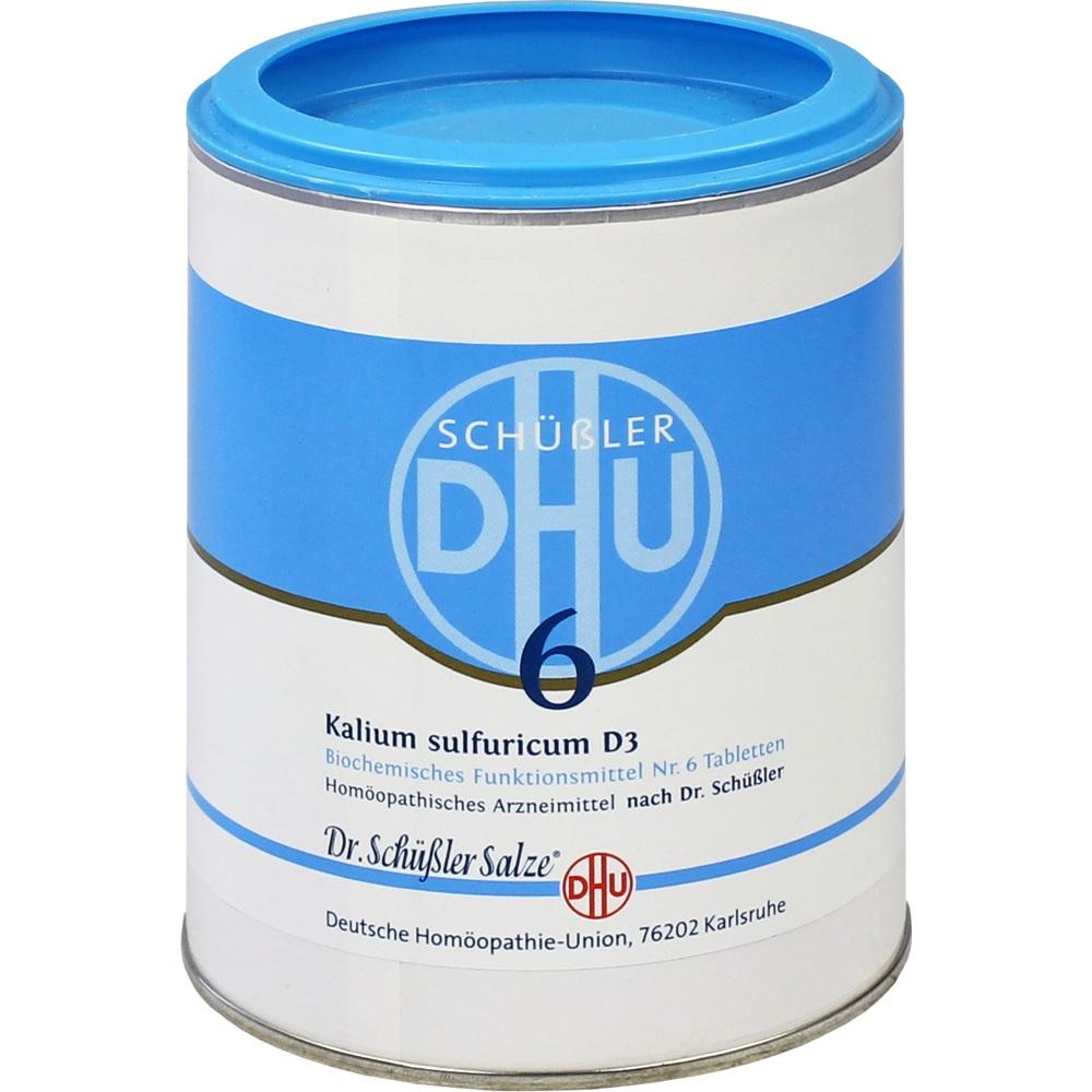 DHU Schüssler-Salz Nr. 6 Kalium sulfuricum D 3 Tabletten 1000 St Tabletten