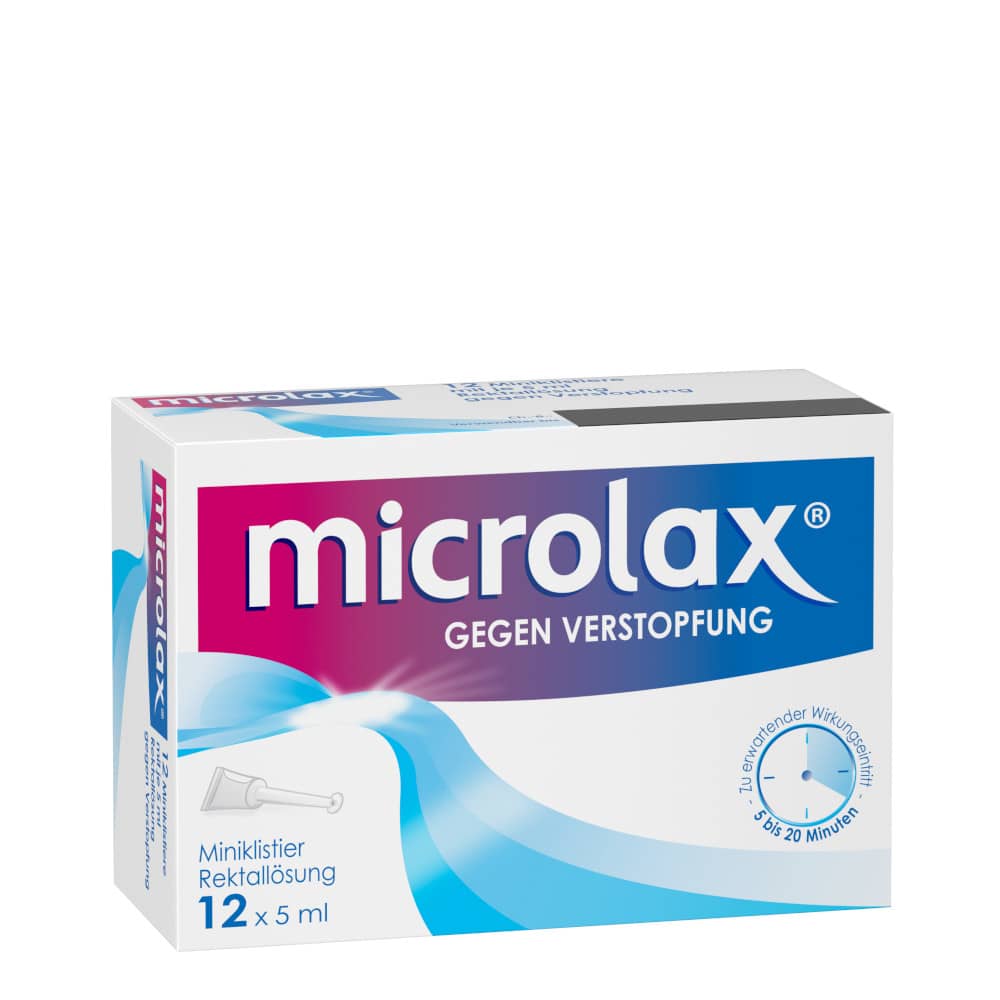 microlax GEGEN VERSTOPFUN 12 Klistiere für Kinder und Erwachsene