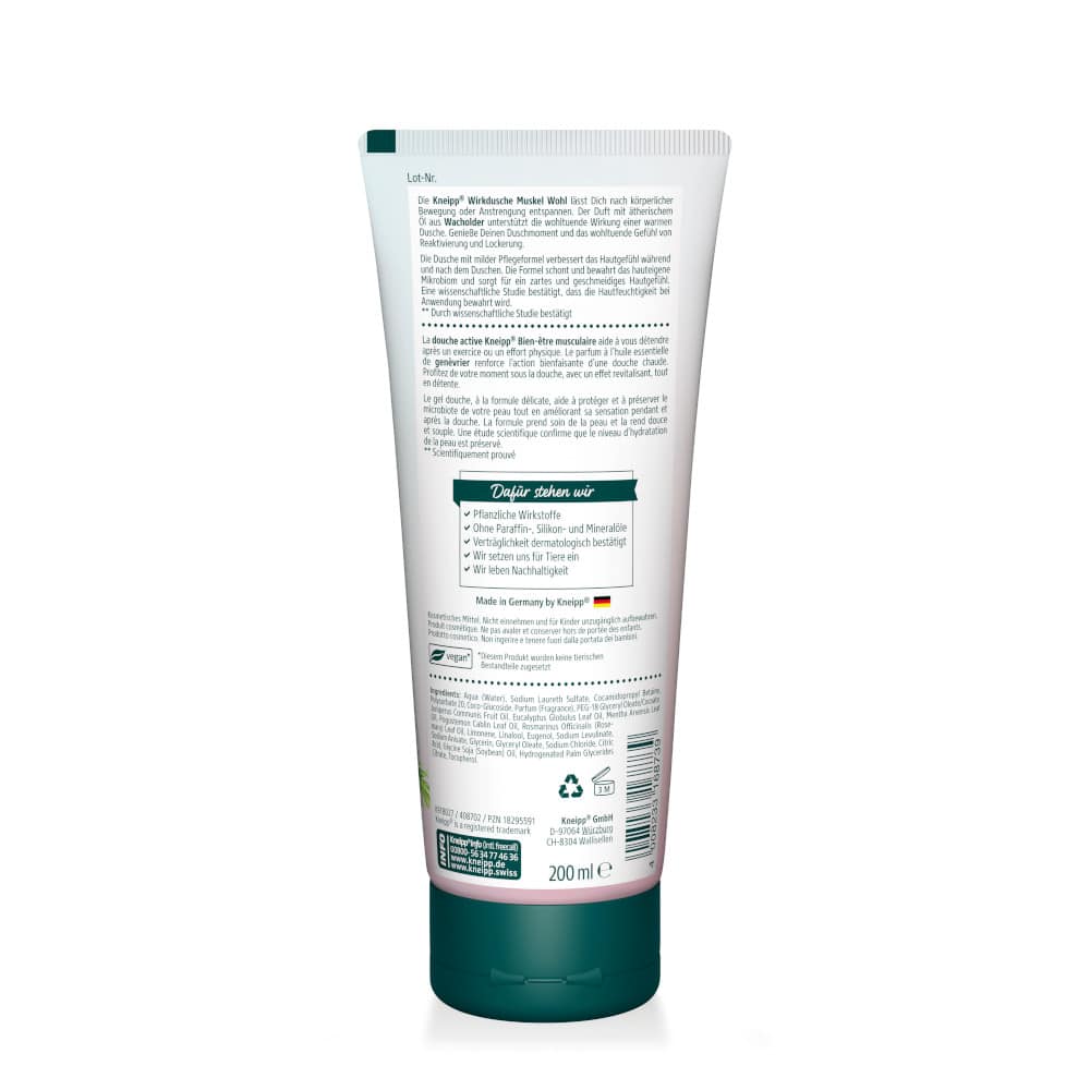 Kneipp Wirkdurchse MUSKEL WOHL 200 ml Duschgel