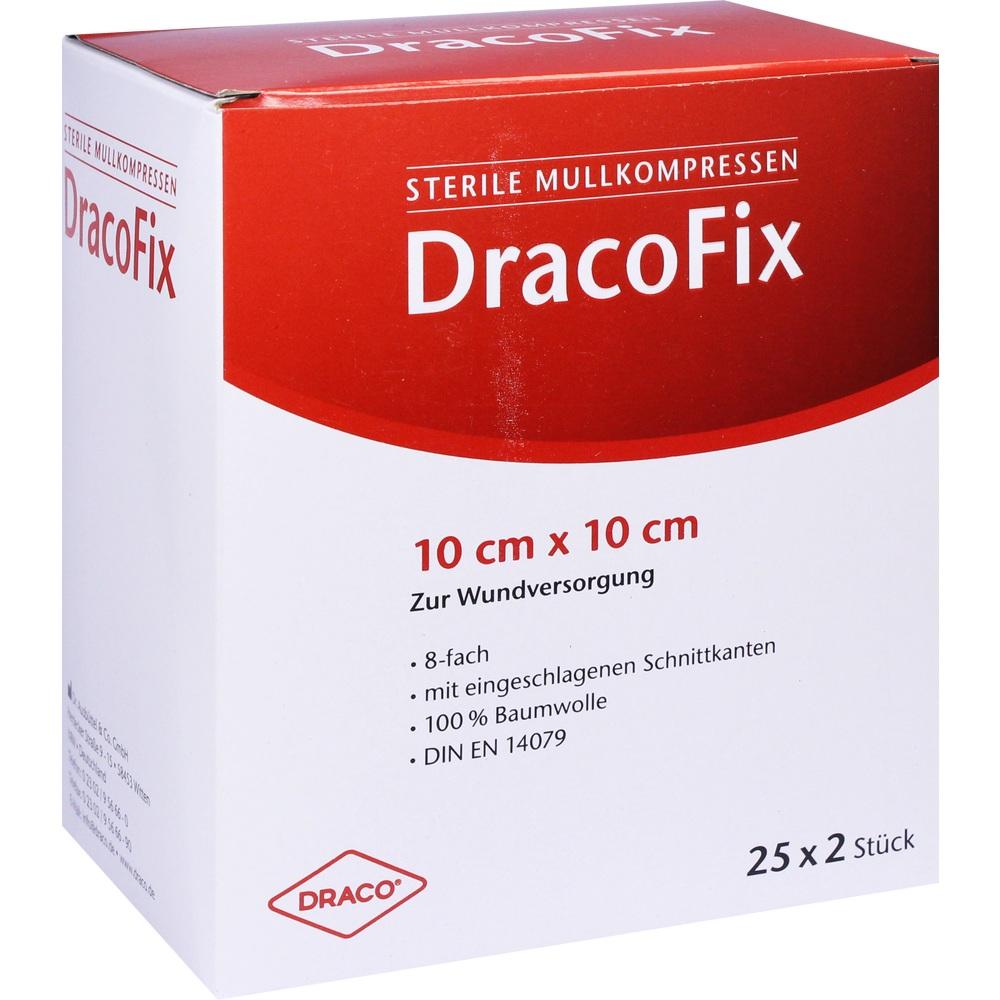 DRACOFIX PEEL Kompressen 10x10 cm steril 8fach 25X2 St Kompressen