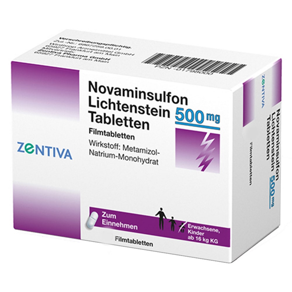 Novaminsulfon Lichtenstein 500mg 30 St Filmtabletten
