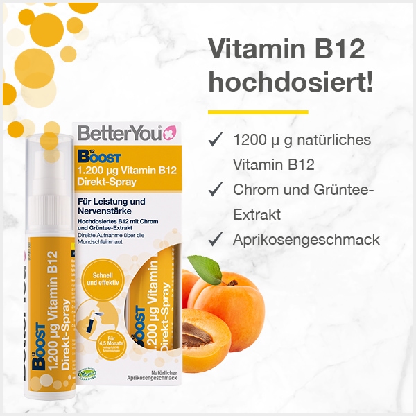 BetterYou Boost 1.200 µg Vitamin B12 Direkt-Spray 25 ml Spray