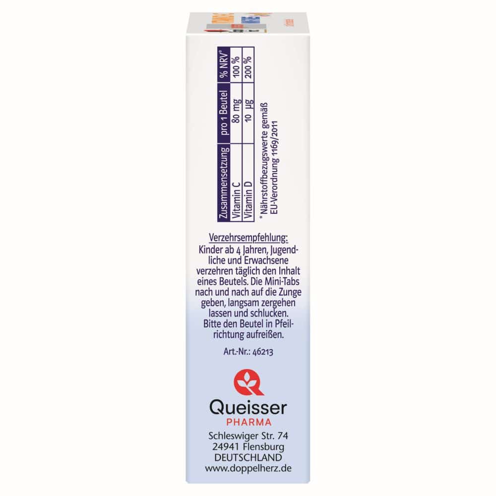 Doppelherz system VITAMIN D + C MINI TABS family 20 St Pellets