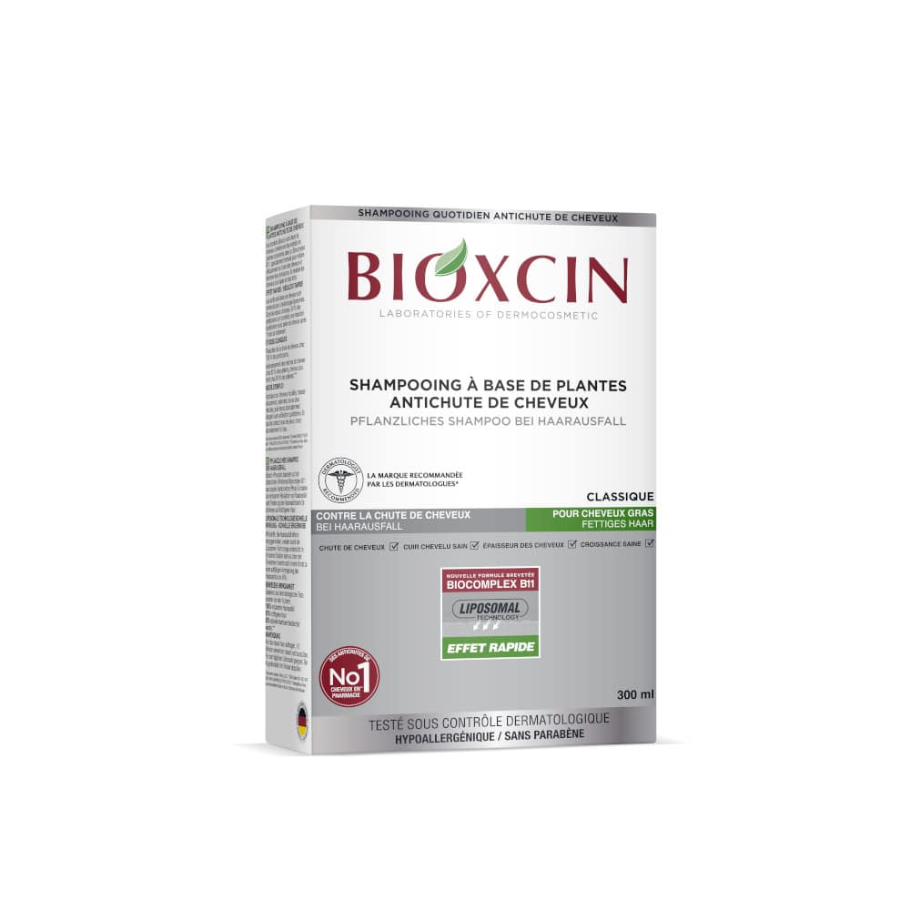 BIOXCIN Shampoo gegen Haarausfall für Fettiges Haar 300 ml Shampoo