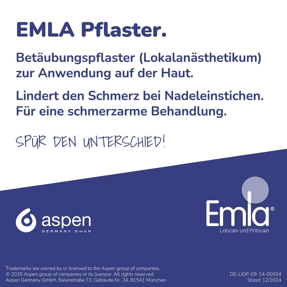 EMLA Pflaster 20 St Pflaster EMLA Pflaster 20 St Pflaster