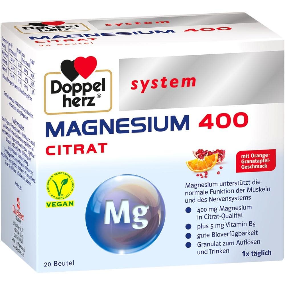 Doppelherz system MAGNESIUM 400 CITRAT 20 St Granulat