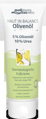 HAUT IN BALANCE Olivenöl Dermatologische Fußcreme 5% Olivenöl, 10% Urea 100 ml Creme