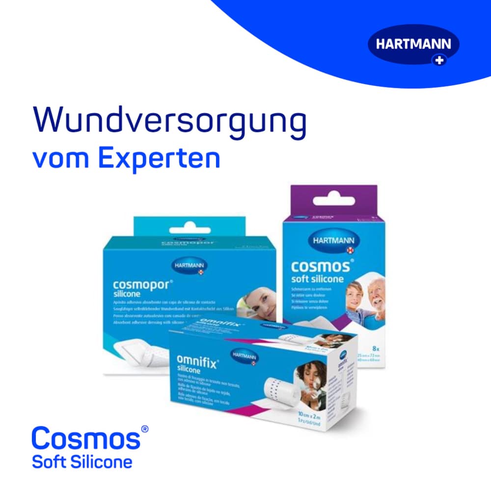 HARTMANN cosmos soft silicone Pflaster 8 St Pflaster