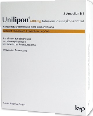 UNILIPON 600 Infusionslösungskonzentrat 1X5 St Infusionslösungskonzentrat