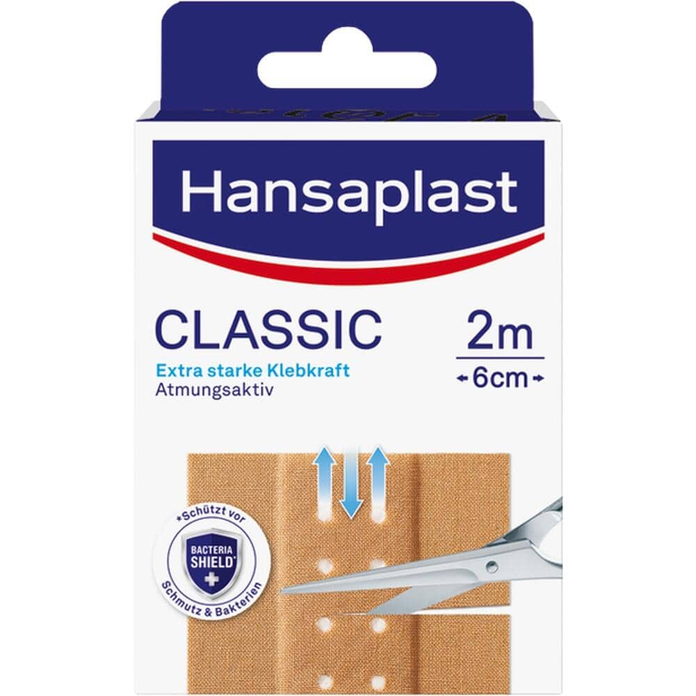 Hansaplast CLASSIC Pflaster 2m x 6cm 1 St Pflaster
