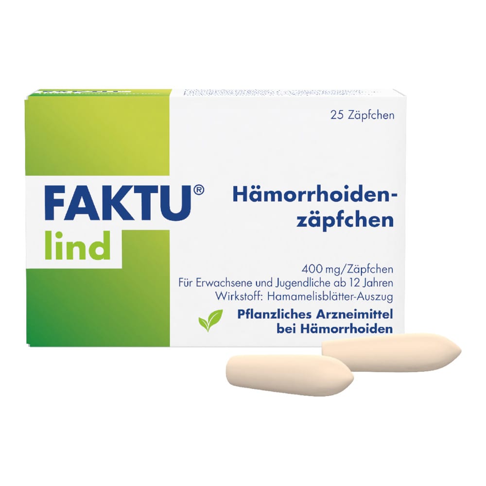 FAKTU lind Hämorrhoidenzäpfchen 25 St Suppositorien