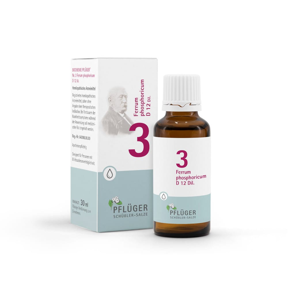 Schüßler-Salz Nr. 3 Ferrum phosphoricum D12 30 ml Tropfen