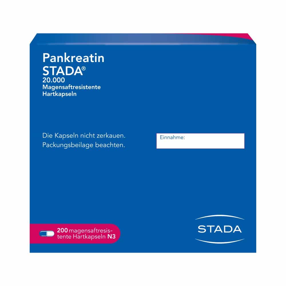 Pankreatin STADA 20000 200 St Magensaftresistente Hartkapseln