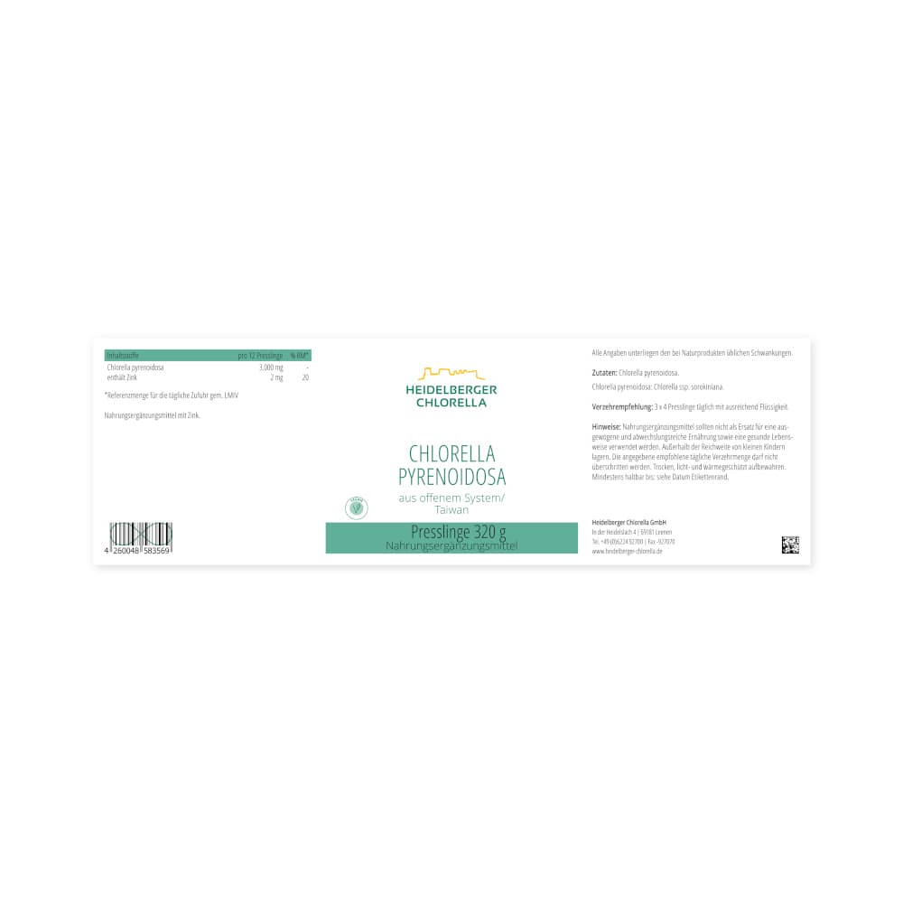 CHLORELLA PYRENOIDOSA 1280 St Presslinge