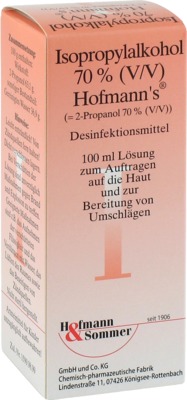 ISOPROPYLALKOHOL 70% V/V Hofmann's 100 ml Lösung