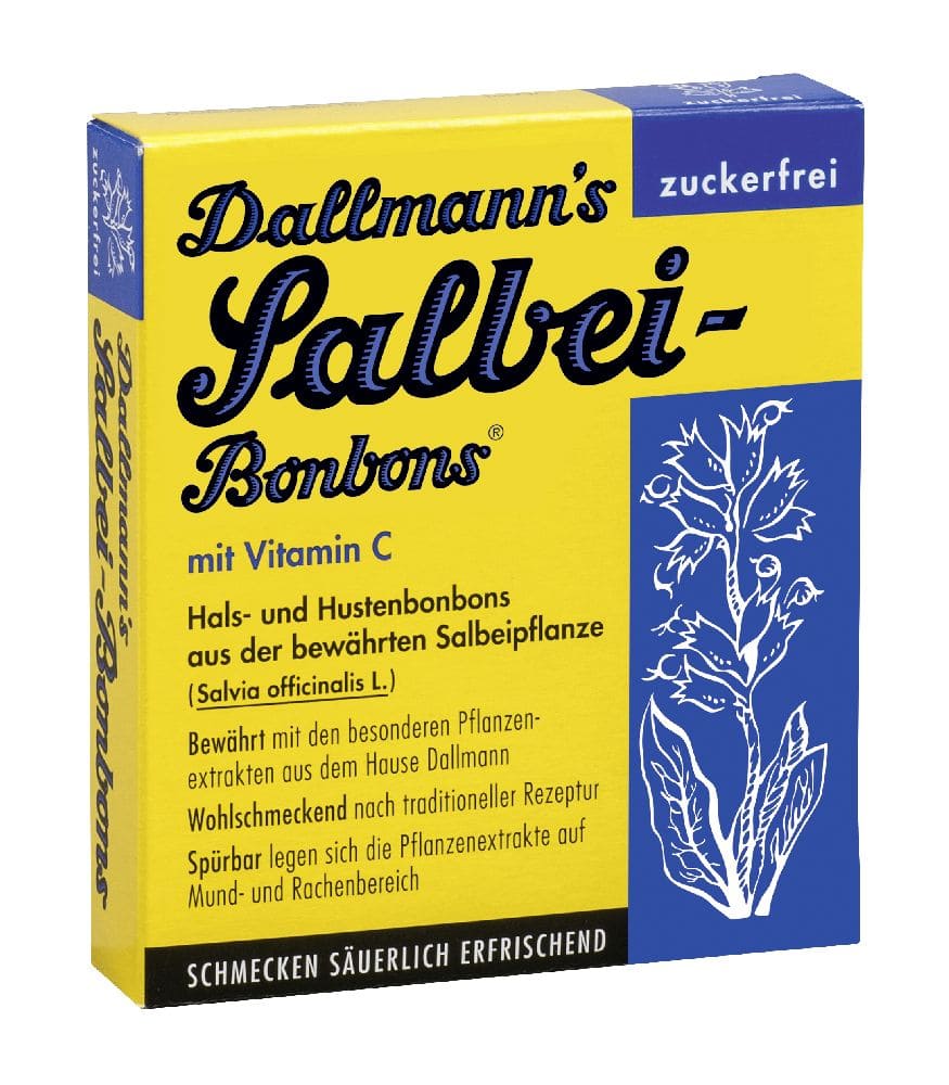 DALLMANN'S Salbei-Bonbons zuckerfrei 20 St Bonbons