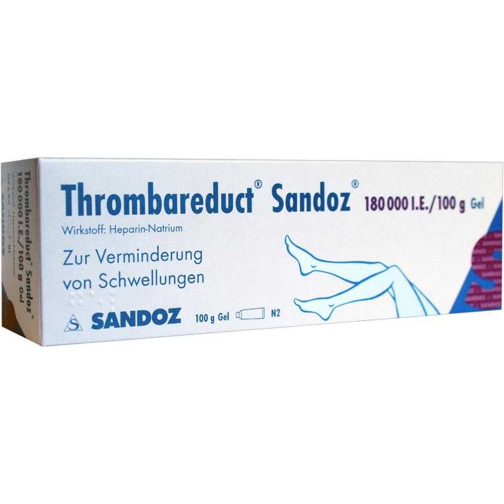 Thrombareduct Sandoz 180000 I.E./100g Gel 100 g Gel