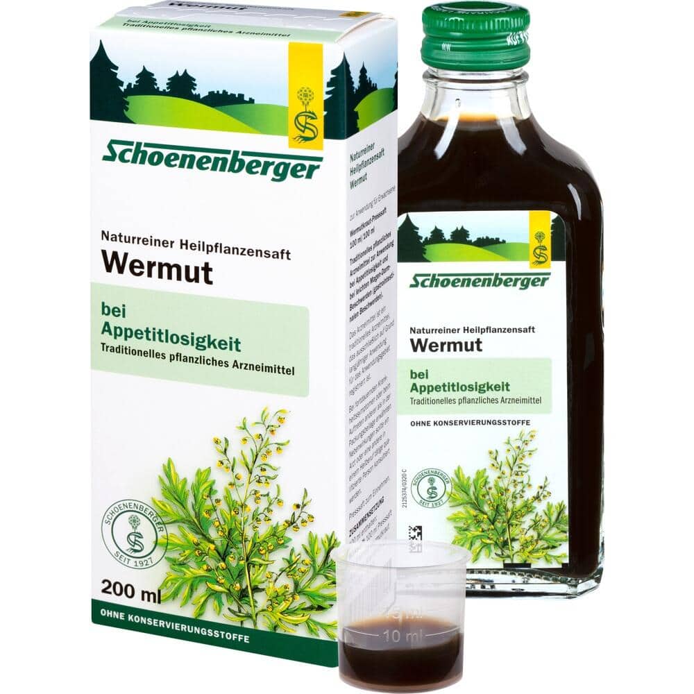 Schoenenberger Naturreiner Heilpflanzensaft Wermut 200 ml Saft