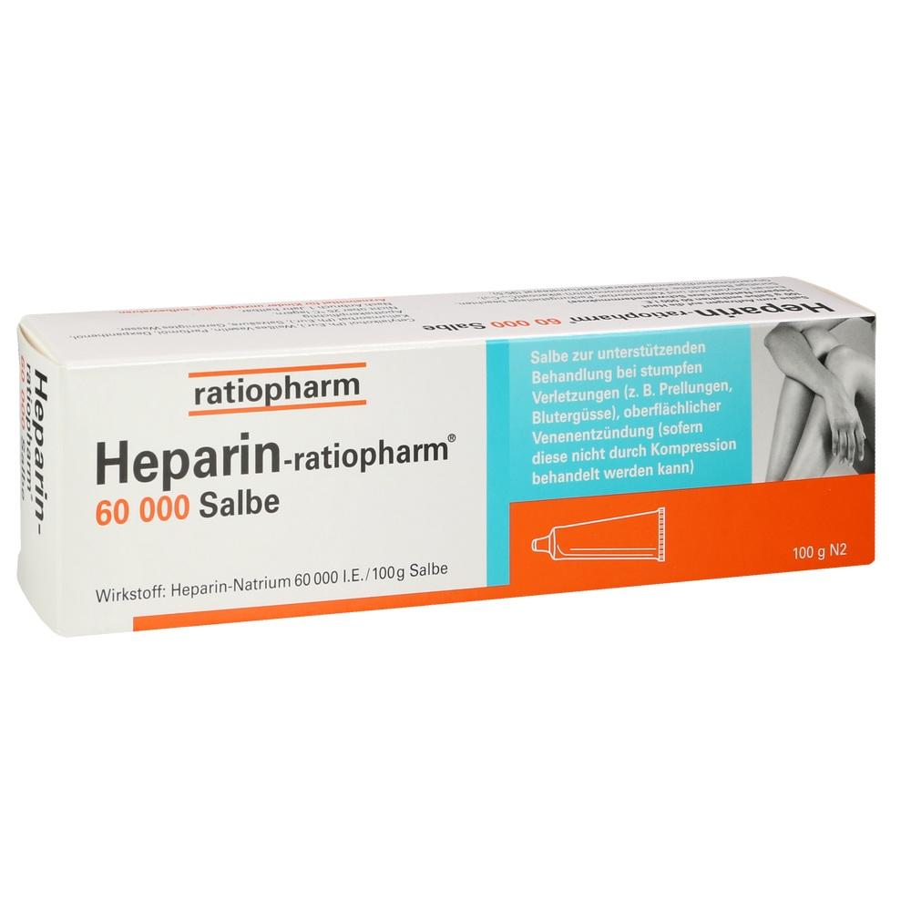 Heparin-ratiopharm 60000 100 g Salbe