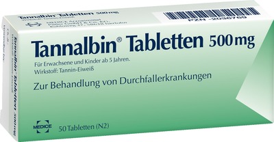 Tannalbin bei Durchfallerkrankungen 50 St Tabletten